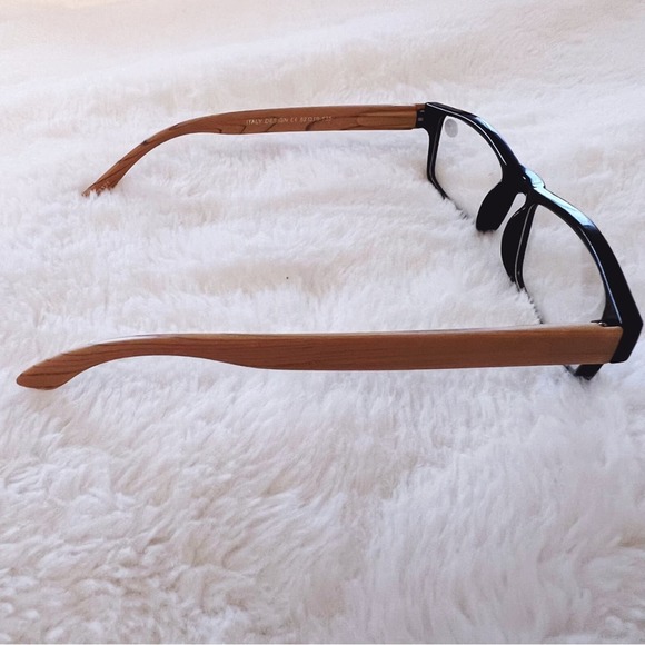 Rory Black & Dark Wood Rectangular Readers - Picture 8 of 10